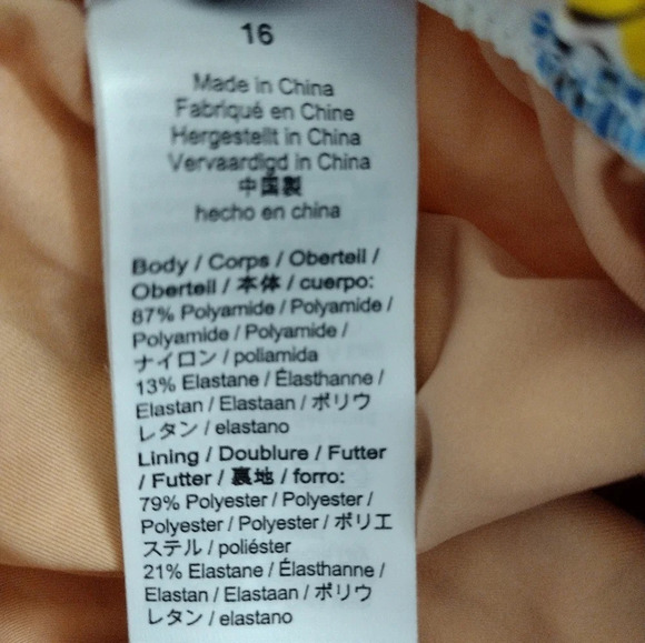 J. Crew Swim J. Crew Ruffle Scoop-Back One-Piece In Blossom Stripe Size 16 - Picture 4 of 6